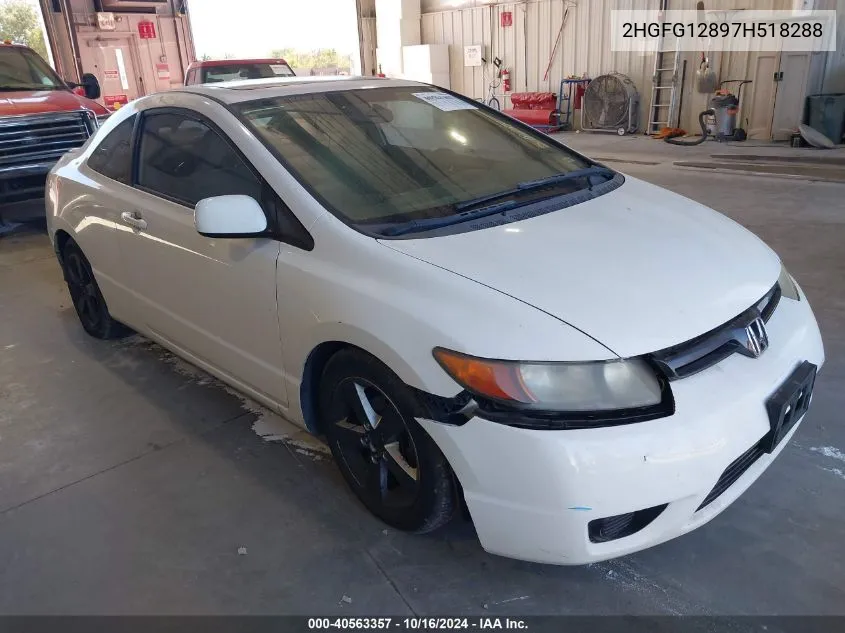 2HGFG12897H518288 2007 Honda Civic Ex