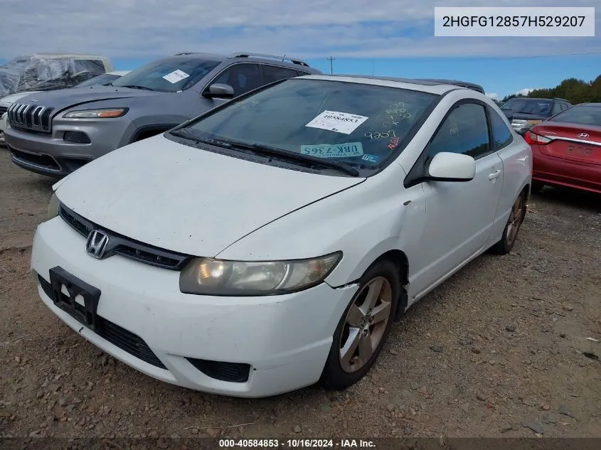 2HGFG12857H529207 2007 Honda Civic Ex