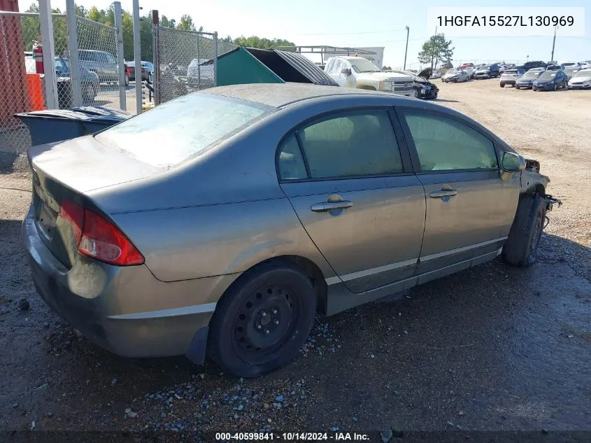 1HGFA15527L130969 2007 Honda Civic Lx