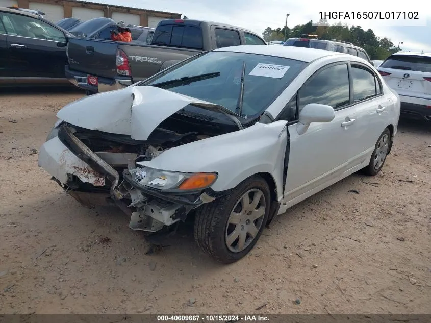 1HGFA16507L017102 2007 Honda Civic Lx