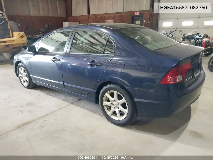 1HGFA16587L082750 2007 Honda Civic Lx