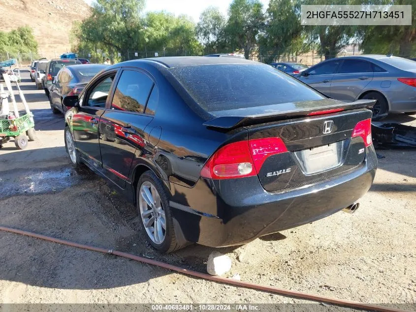 2HGFA55527H713451 2007 Honda Civic Si