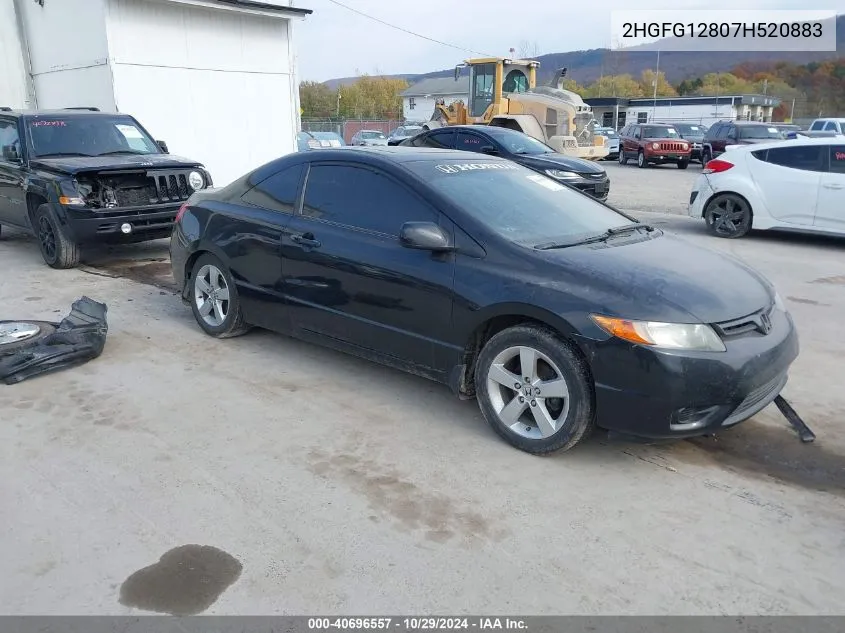 2007 Honda Civic Ex VIN: 2HGFG12807H520883 Lot: 40696557