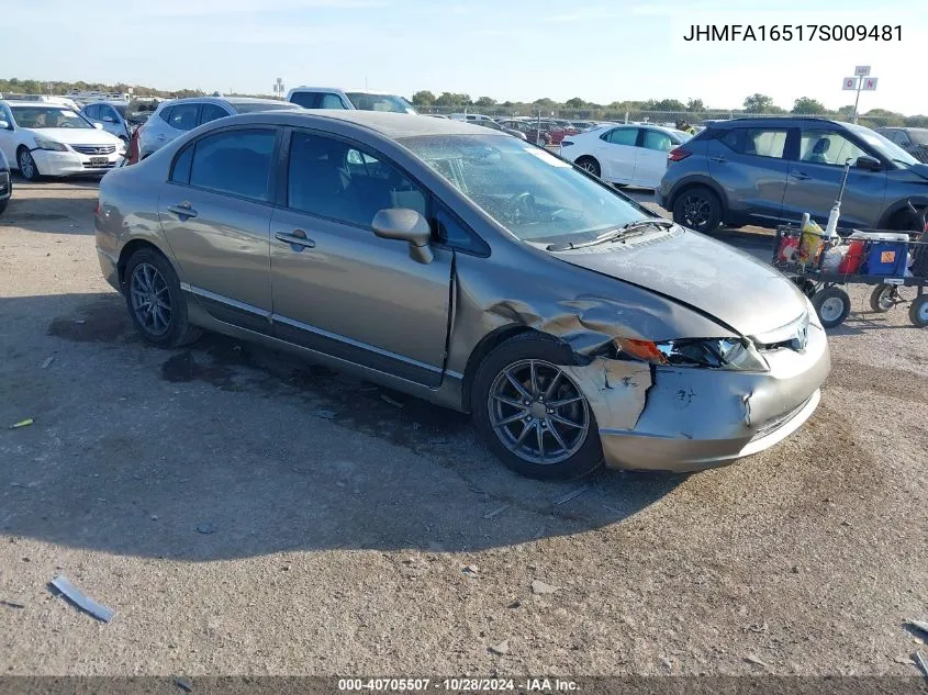 JHMFA16517S009481 2007 Honda Civic Lx