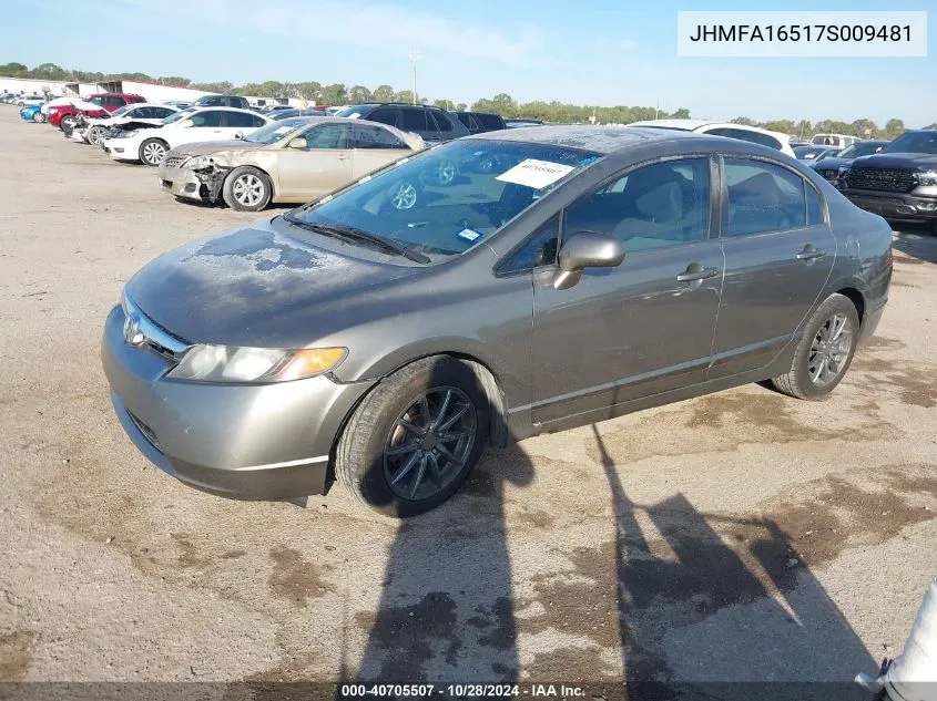 JHMFA16517S009481 2007 Honda Civic Lx