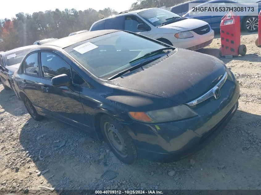 2HGFA16537H308173 2007 Honda Civic Lx