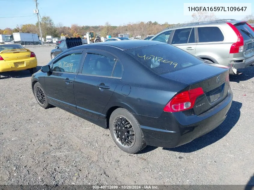 1HGFA16597L109647 2007 Honda Civic Lx