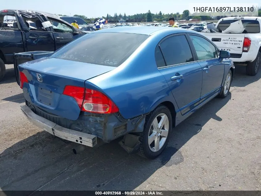 1HGFA16897L138110 2007 Honda Civic Ex