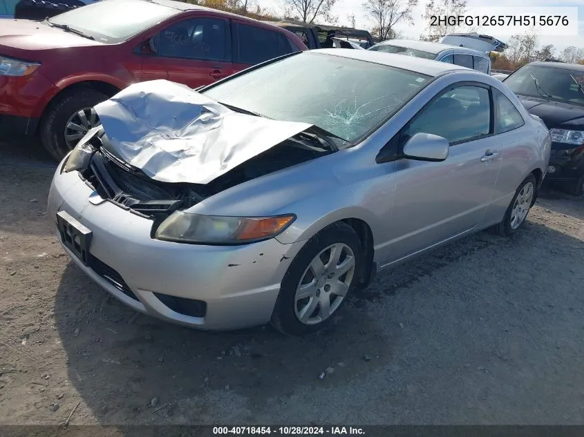 2007 Honda Civic Lx VIN: 2HGFG12657H515676 Lot: 40718454