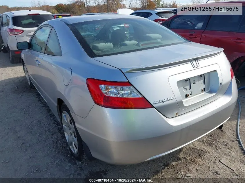 2007 Honda Civic Lx VIN: 2HGFG12657H515676 Lot: 40718454