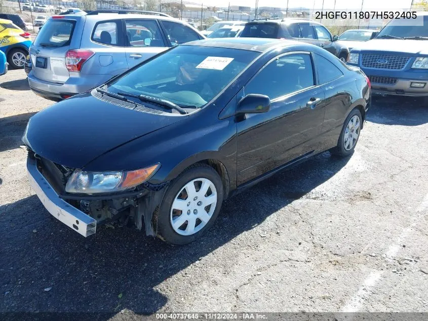 2007 Honda Civic Ex VIN: 2HGFG11807H532405 Lot: 40737645