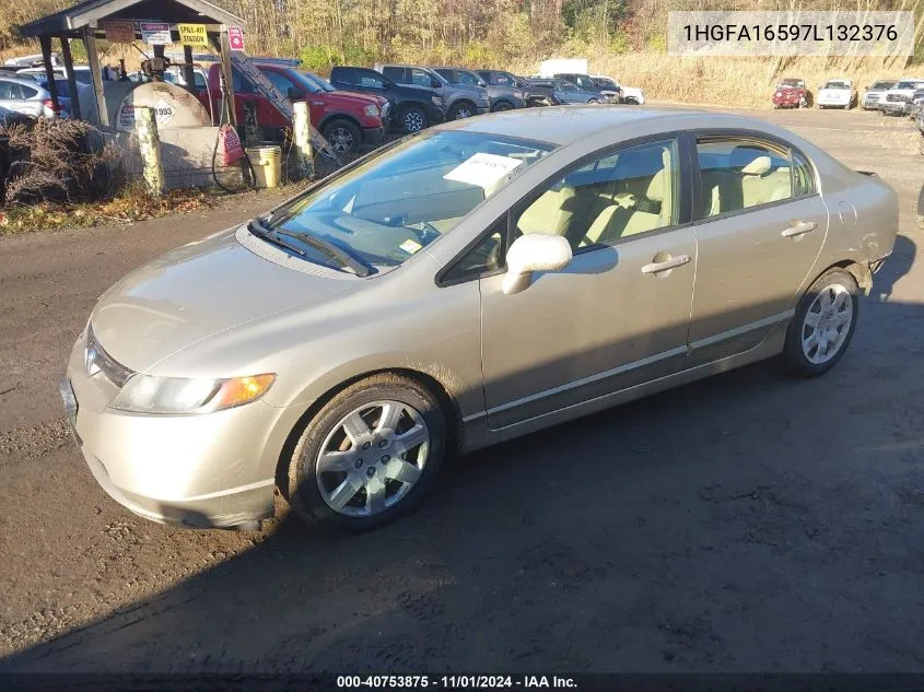 2007 Honda Civic Lx VIN: 1HGFA16597L132376 Lot: 40753875