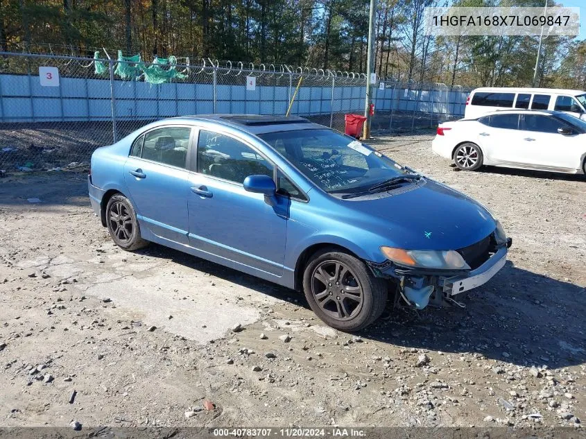 2007 Honda Civic Ex VIN: 1HGFA168X7L069847 Lot: 40783707