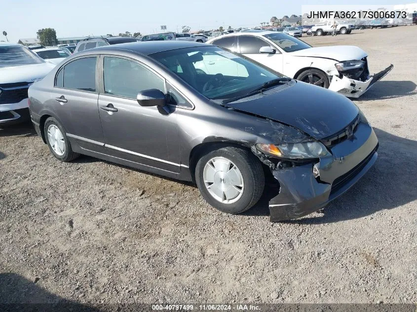 2007 Honda Civic Hybrid VIN: JHMFA36217S006873 Lot: 40797499