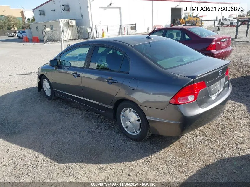 2007 Honda Civic Hybrid VIN: JHMFA36217S006873 Lot: 40797499