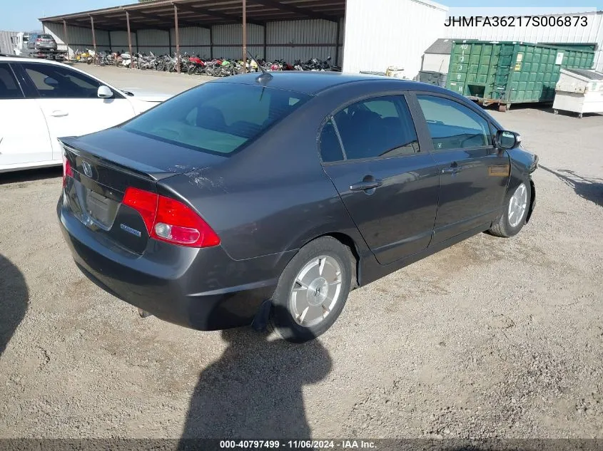 2007 Honda Civic Hybrid VIN: JHMFA36217S006873 Lot: 40797499