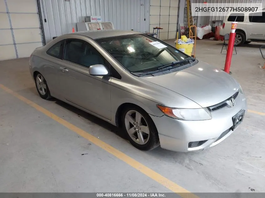 2007 Honda Civic Lx VIN: 2HGFG12677H508907 Lot: 40816666