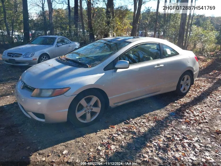 2007 Honda Civic Ex VIN: 2HGFG12887H541769 Lot: 40822724