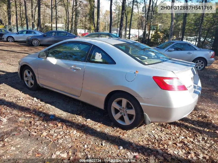 2007 Honda Civic Ex VIN: 2HGFG12887H541769 Lot: 40822724