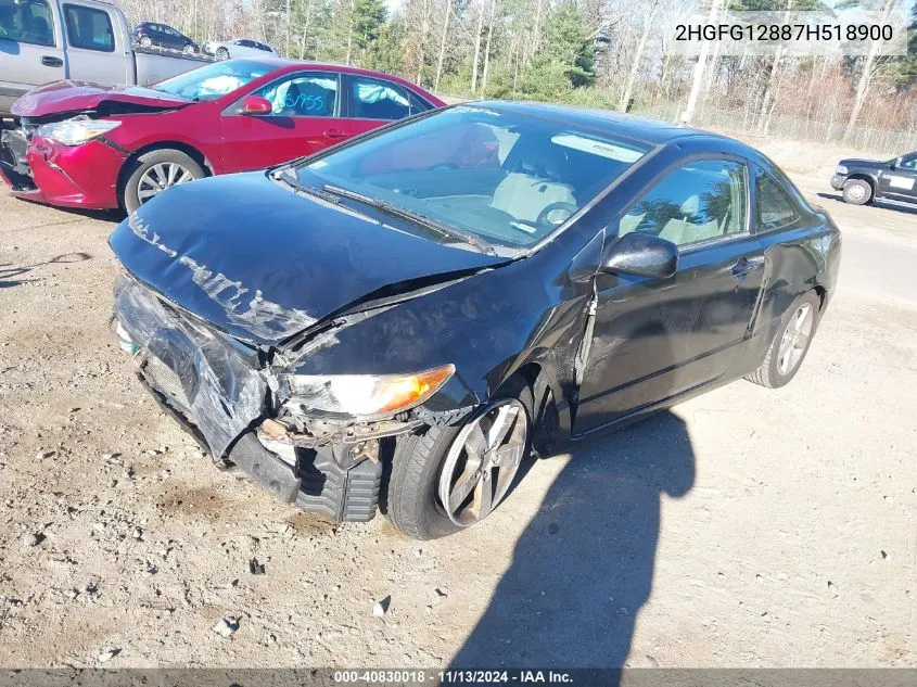 2HGFG12887H518900 2007 Honda Civic Ex