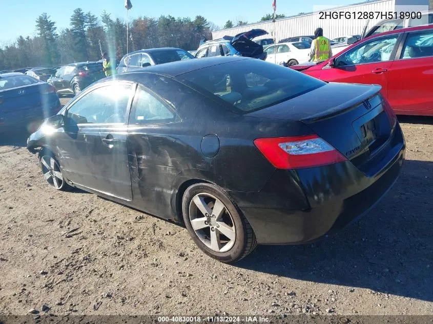 2HGFG12887H518900 2007 Honda Civic Ex