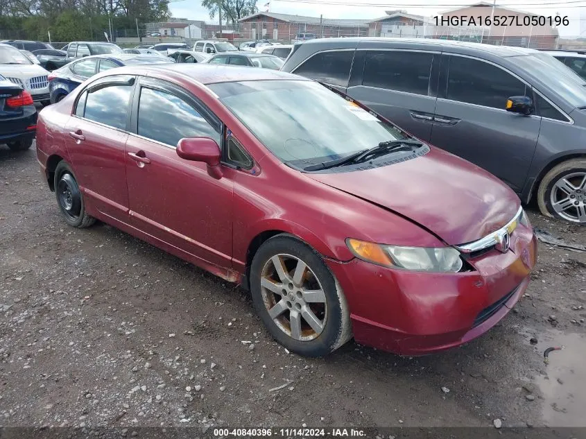 2007 Honda Civic Lx VIN: 1HGFA16527L050196 Lot: 40840396