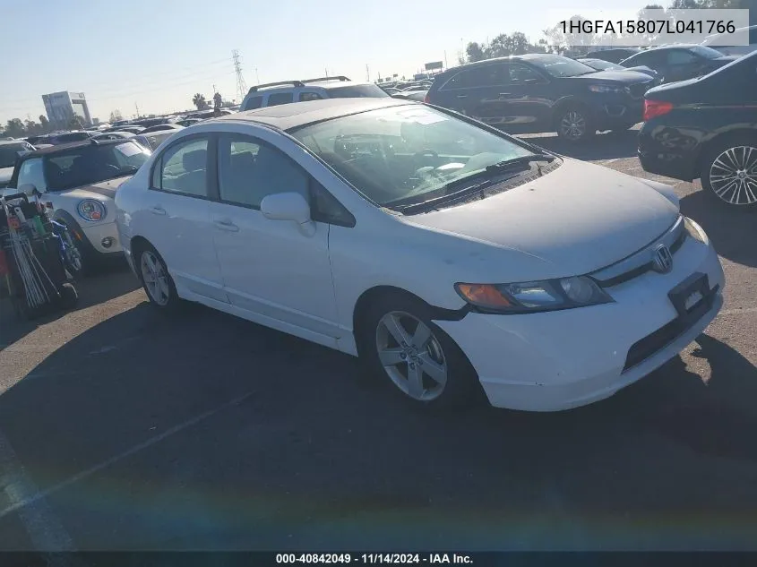 1HGFA15807L041766 2007 Honda Civic Ex