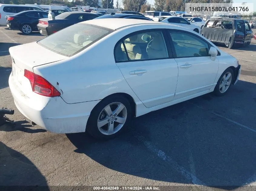 1HGFA15807L041766 2007 Honda Civic Ex