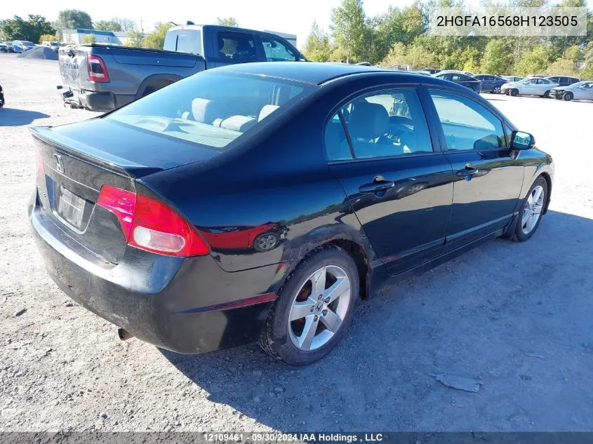 2HGFA16568H123505 2008 Honda Civic Sdn