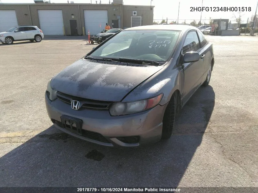 2HGFG12348H001518 2008 Honda Civic Dx-G