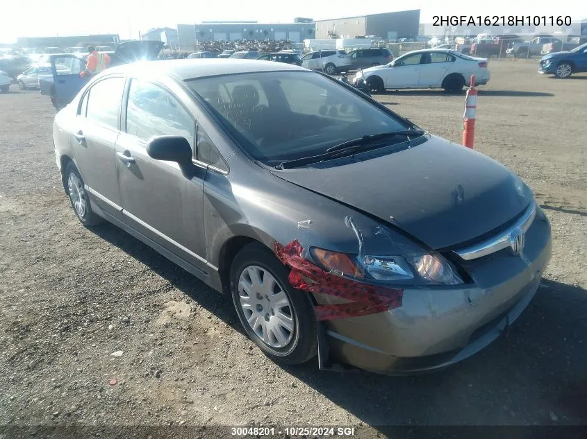 2HGFA16218H101160 2008 Honda Civic Dx