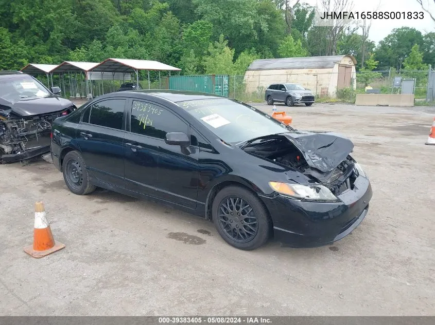 JHMFA16588S001833 2008 Honda Civic Lx