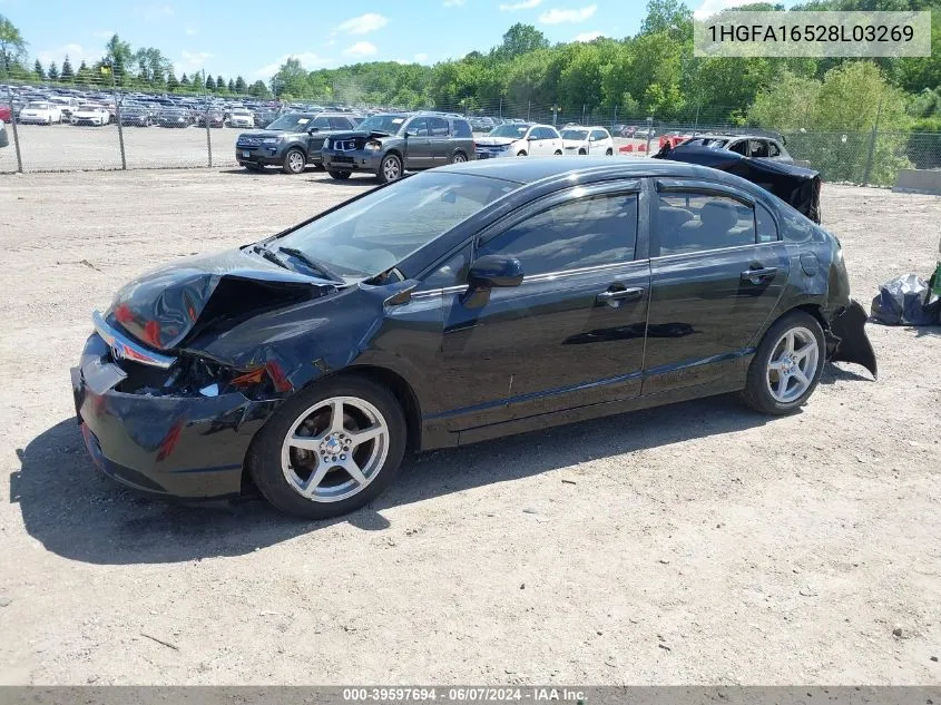 1HGFA16528L03269 2008 Honda Civic Lx