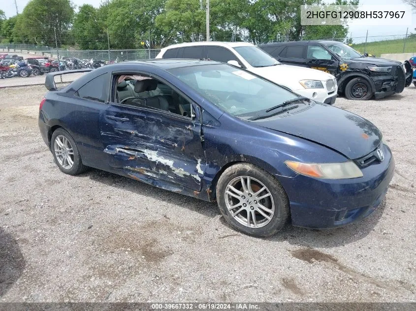 2HGFG12908H537967 2008 Honda Civic Ex-L