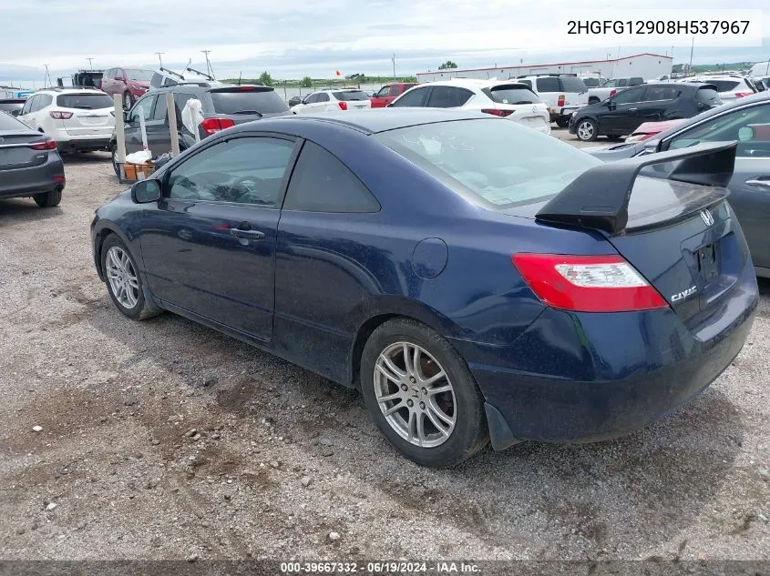 2HGFG12908H537967 2008 Honda Civic Ex-L