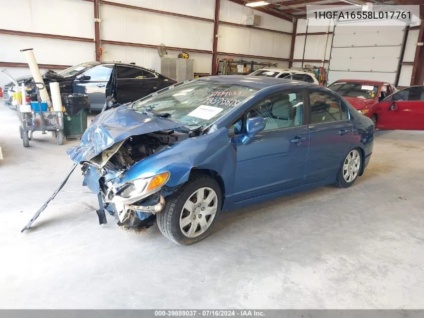 2008 Honda Civic Lx VIN: 1HGFA16558L017761 Lot: 39889037