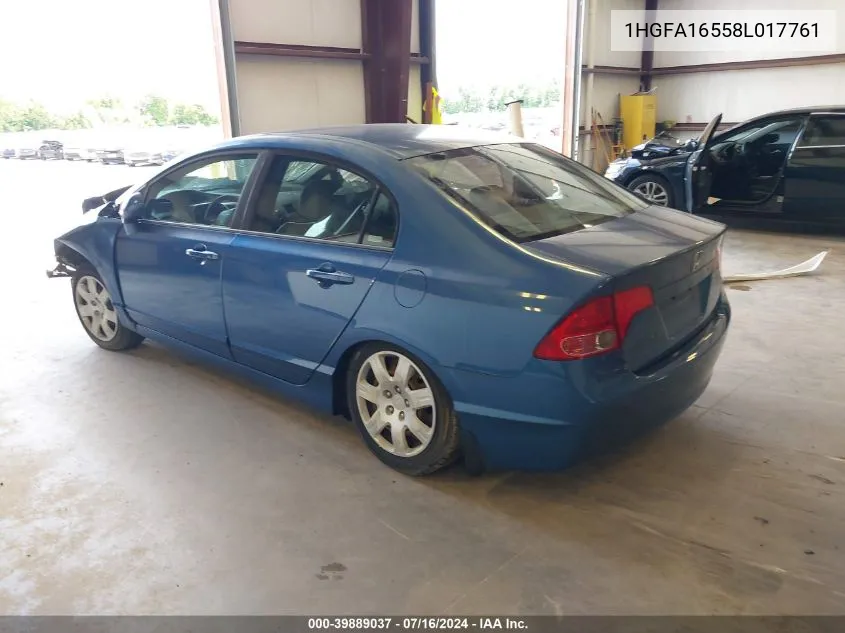 1HGFA16558L017761 2008 Honda Civic Lx