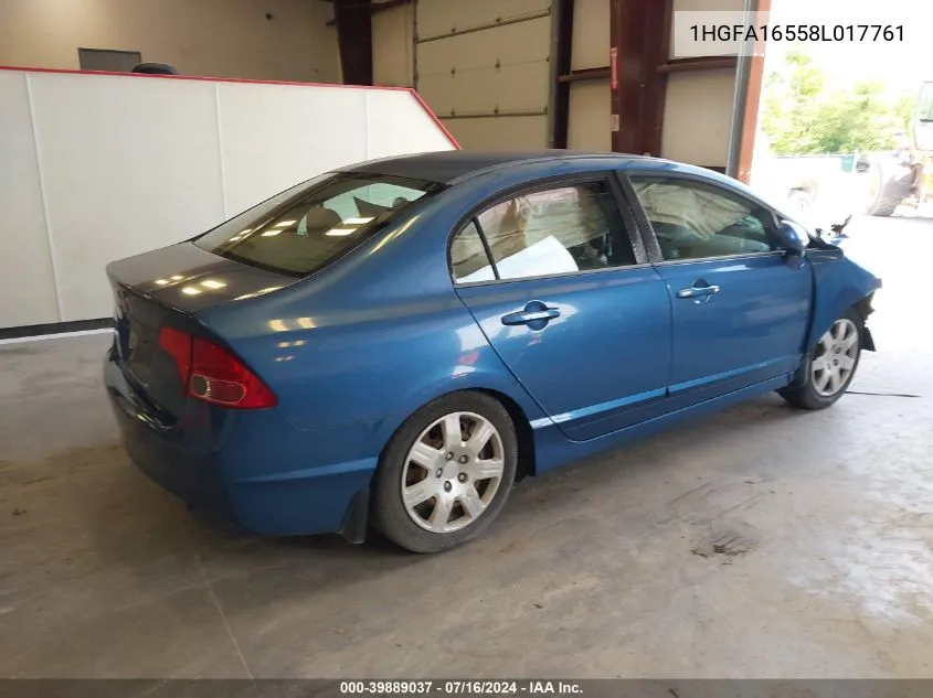 1HGFA16558L017761 2008 Honda Civic Lx