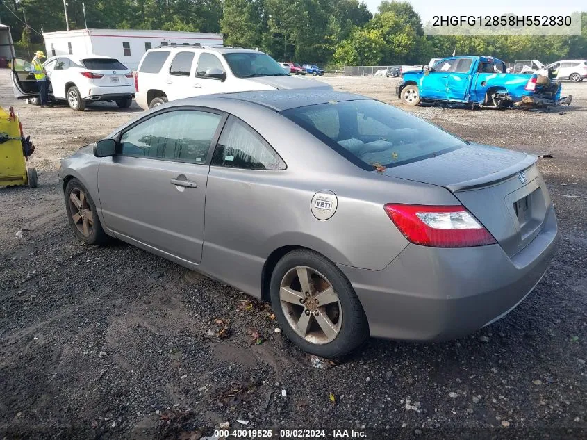 2HGFG12858H552830 2008 Honda Civic Ex