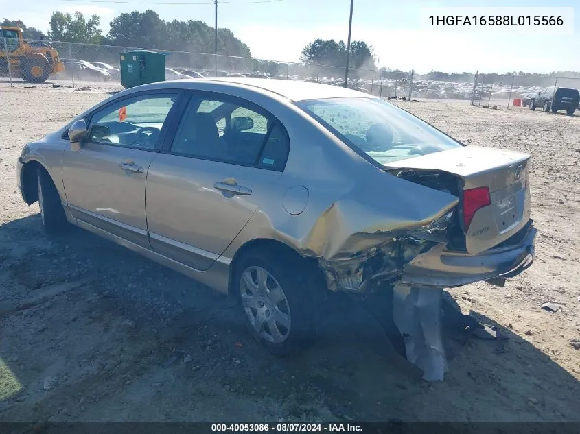 2008 Honda Civic Lx VIN: 1HGFA16588L015566 Lot: 40053086