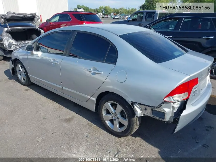 1HGFA16868L085156 2008 Honda Civic Ex