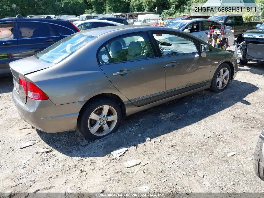 2HGFA16888H311811 2008 Honda Civic Ex