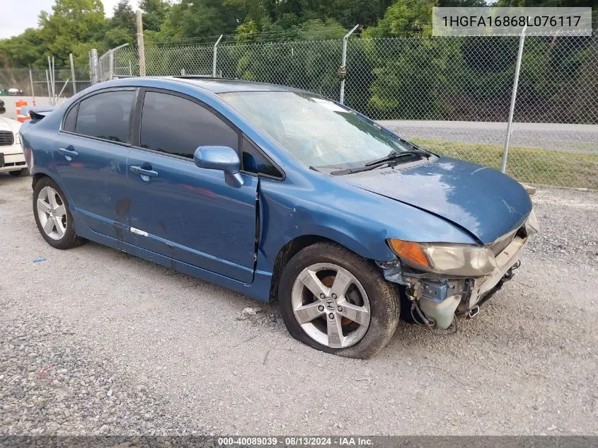 2008 Honda Civic Ex VIN: 1HGFA16868L076117 Lot: 40089039