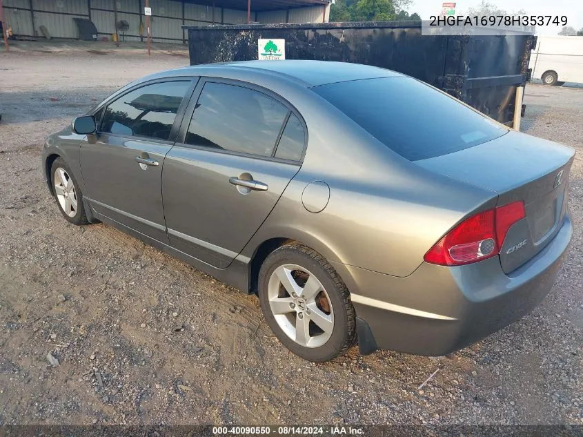 2HGFA16978H353749 2008 Honda Civic Ex-L