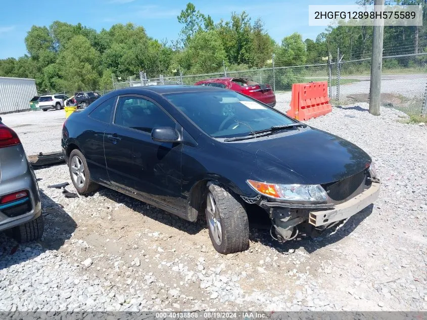 2008 Honda Civic Ex VIN: 2HGFG12898H575589 Lot: 40138558