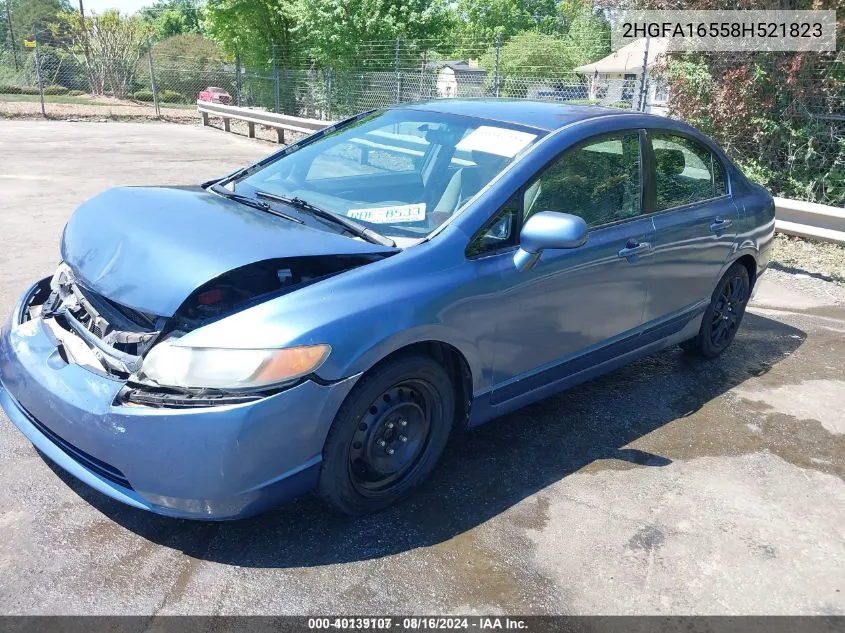 2HGFA16558H521823 2008 Honda Civic Lx