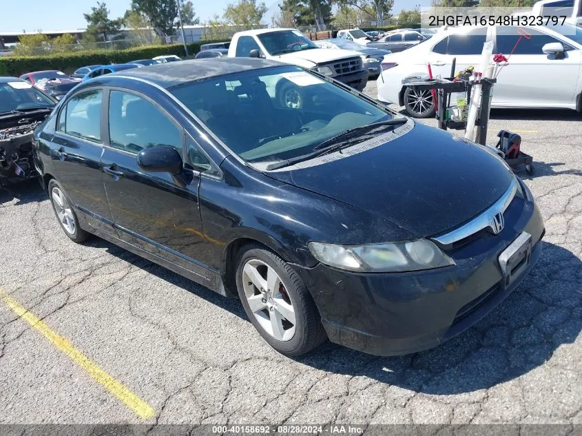 2008 Honda Civic Sdn Lx VIN: 2HGFA16548H323797 Lot: 40158692