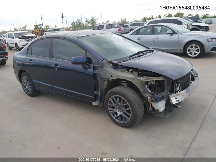 1HGFA16548L096484 2008 Honda Civic Lx