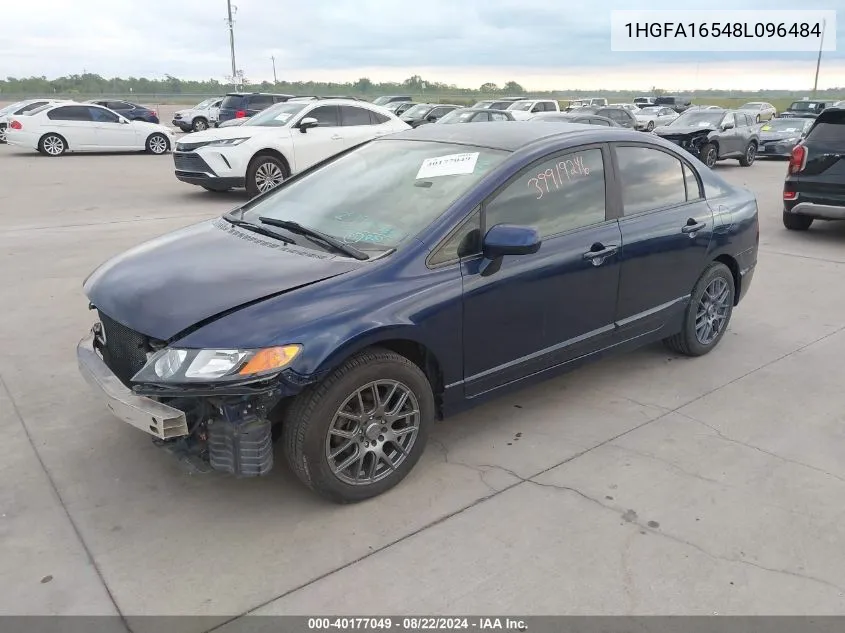 1HGFA16548L096484 2008 Honda Civic Lx