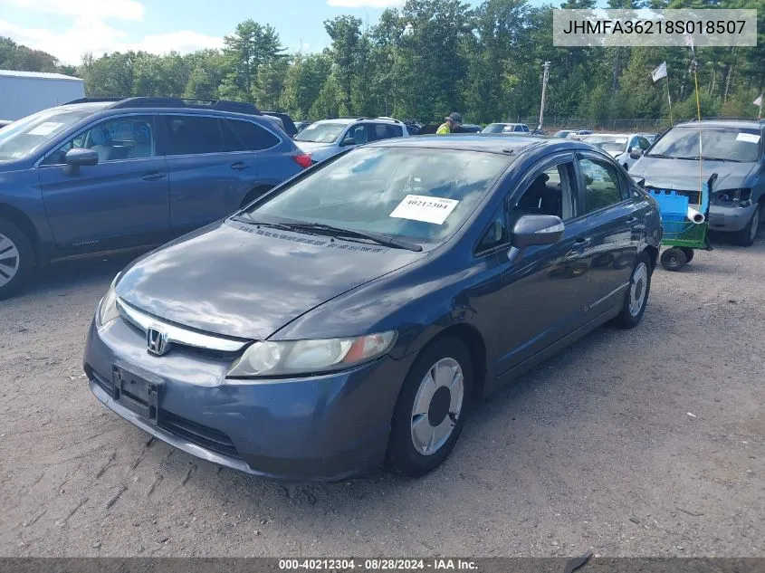 JHMFA36218S018507 2008 Honda Civic Hybrid